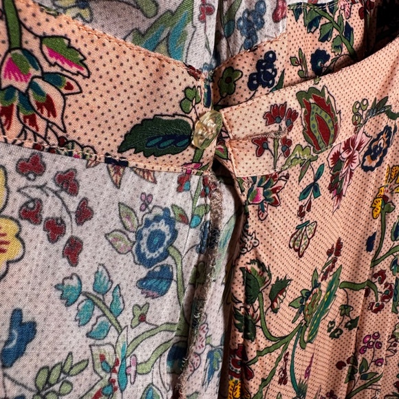 Farm Rio Anthropologie Clara Wrap Maxi Floral Dress Sz Large - Picture 6 of 12